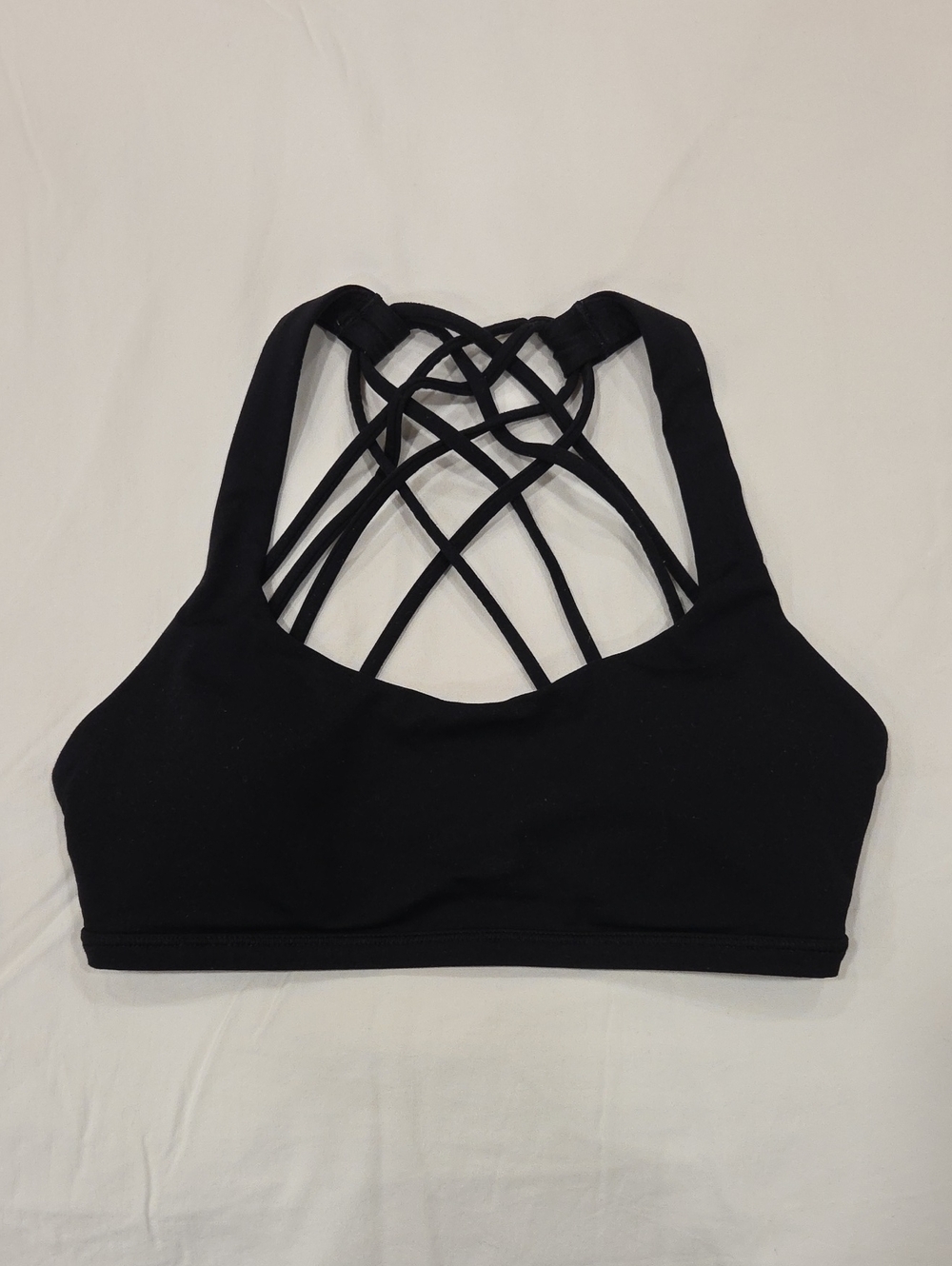 Lululemon Free to Be Black Sport Bra, Size 2